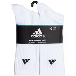 adidas Men's Cushioned Athletic 6-Pack Crew Socks