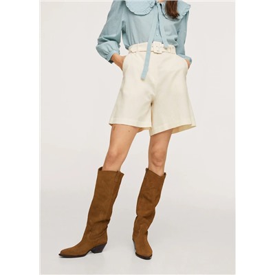 Short tiro alto cinturón -  Mujer | MANGO OUTLET Melilla