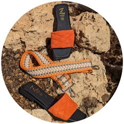 Ab.Zapatos 3420 MANDARINA+CINTURON BOLSOS (110)-6 (3) АКЦИЯ