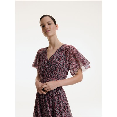Kleid mit dekorativen Ärmeln