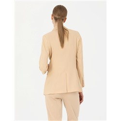 Bej Slim Fit Ceket