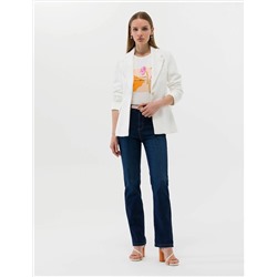 Beyaz Ex. Slim Blazer Ceket