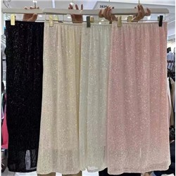 Женская модная универсальная блестящая юбка с эластичной талией