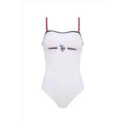 U.S. Polo Assn. Kadın Beyaz Straplez Mayo 21517