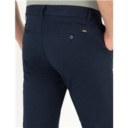 Lacivert Regular Fit Kanvas Pantolon