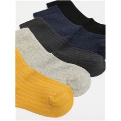 PACK OF 5 PAIRS OF BASIC LONG SOCKS