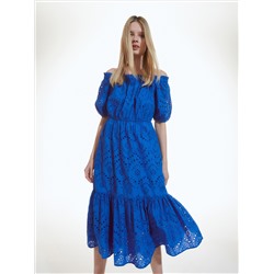 Midikleid mit Lochmuster
