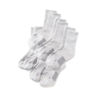 Go-Dry Crew Socks 6-Pack for Boys