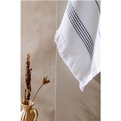 Melbern Pamuklu Mutfak Havlu Seti - Beyaz