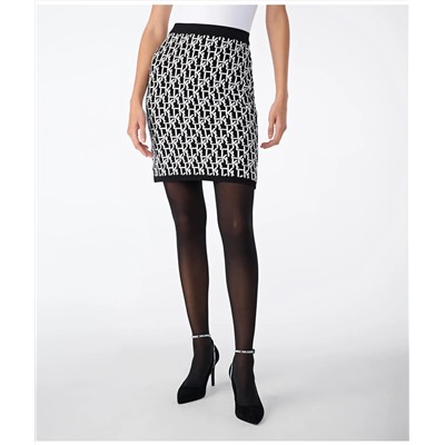 MONOGRAM LOGO MINI SKIRT