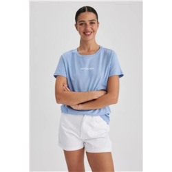 Defacto Regular Fit Bisiklet Yaka Kısa Kollu %100 Pamuk Tişört A8109AX23SM