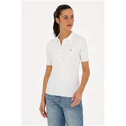 U.S. Polo Assn., Kadın Ekru Polo Yaka Tişört 50296156-vr019