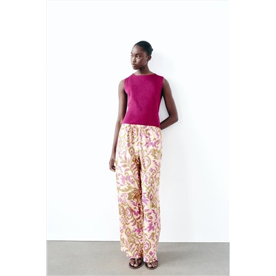 PLAIN METALLIC THREAD KNIT TOP