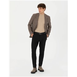 Antrasit Slim Fit Kanvas Pantolon
