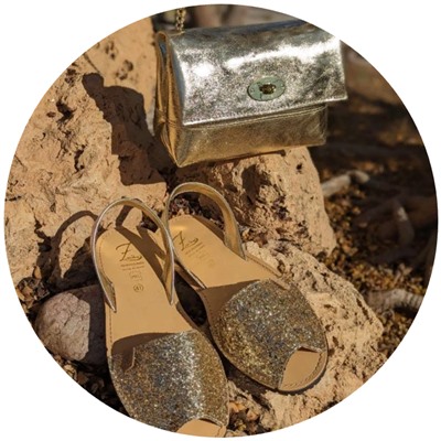 AB. Zapatos 320-5 platino+PELLE-007-17 oro