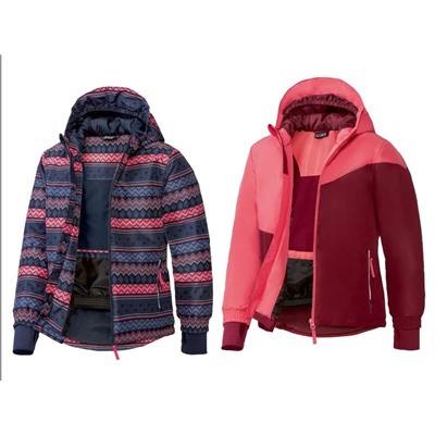 CRIVIT® Mädchen Skijacke, wind- und wasserdicht