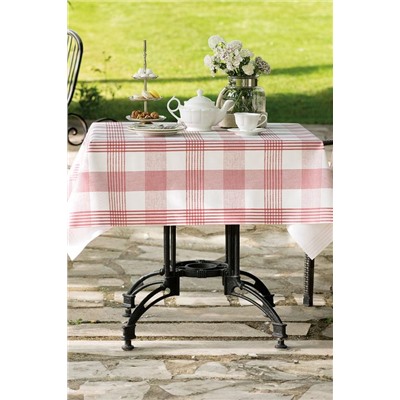 Majori Pvc Masa Örtüsü - Kırmızı - 140x140 cm