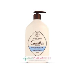 Cavaillès Gel Bain Douche - Fleur de Coton - Peaux Sensibles 1 Litre