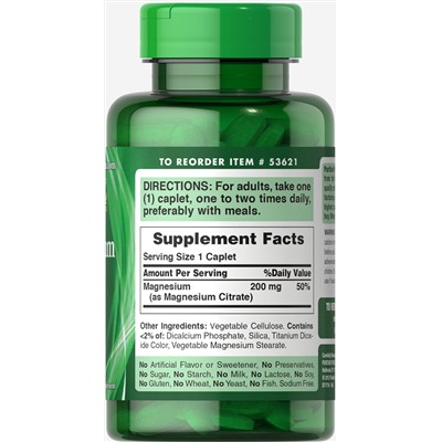 Puritan's Pride Magnesium Citrate 210mg