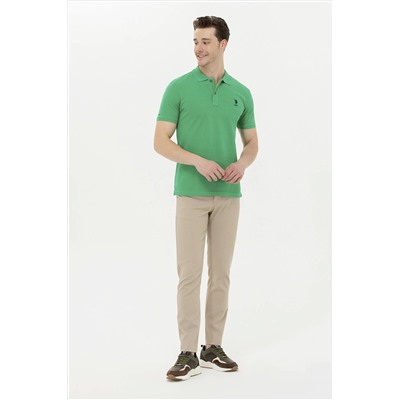 Erkek Yeşil Basic Polo Yaka Tişört