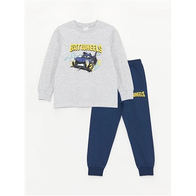 LC Waikiki Bisiklet Yaka Baskılı Uzun Kollu Erkek Çocuk Pijama Takımı, LCW Kids                                            
                                            Bisiklet Yaka Baskılı Uzun Kollu Erkek Çocuk Pijama Takımı