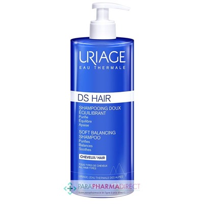 Uriage DS Hair Shampooing Doux Equilibrant Tous Types de Cheveux 500ml (péremption 01/2024)