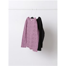 PACK OF 2 PLAIN AND PRINTED LONG SLEEVE T-SHIRTS