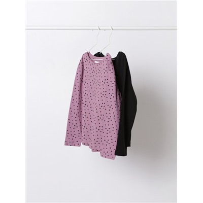 PACK OF 2 PLAIN AND PRINTED LONG SLEEVE T-SHIRTS