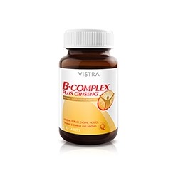 В-КОМПЛЕКС И ЖЕНЬШЕНЬ ОТ VISTRA 30 КАПСУЛ / VISTRA B-COMPLEX PLUS GINSENG 30 CAPSULES