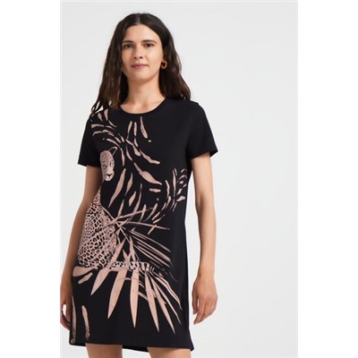 Vestido camisetero guepardo