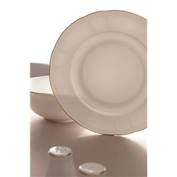 Edmon 6 Kişilik 30 Parça Yemek Takımı - Beyaz/Gold