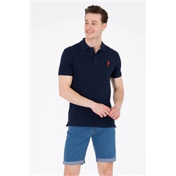 Erkek Koyu Lacivert Basic Polo Yaka Tişört