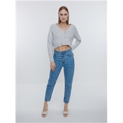 Fit Mom Jeans Im Used-Look