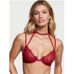 VERY SEXY Midnight Affair Embroidery Low-Cut Demi Bra