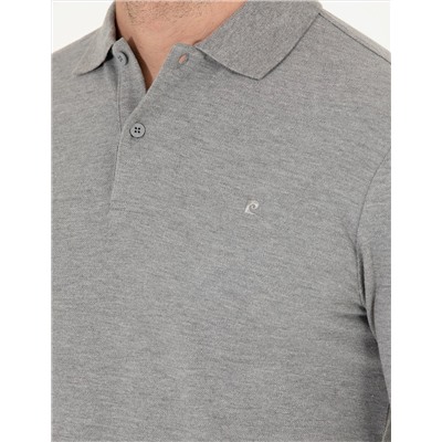 Gri Melanj Slim Fit Basic Sweatshirt