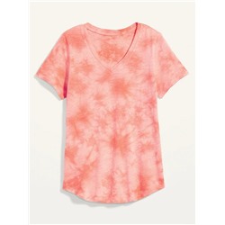 EveryWear Printed V-Neck T-Shirt for Women