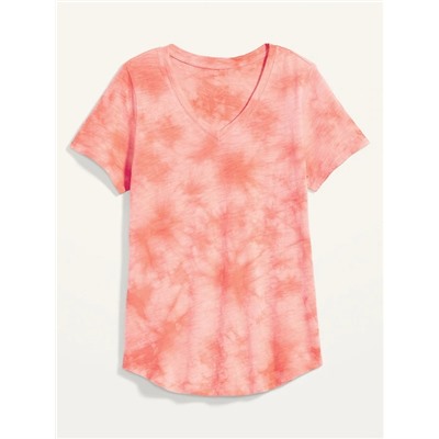 EveryWear Printed V-Neck T-Shirt for Women