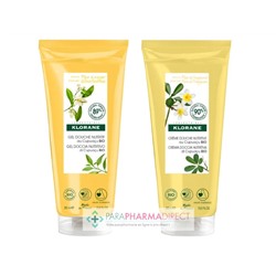 Klorane Cupuaçu Gel Douche Nutritif Fleur d'Oranger + Crème Douche Nutritive Fleur de Frangipanier 2x200mlLot  × 2