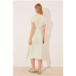 Camisón midi viscosa verde