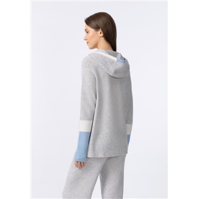 W24-00CH0614 Джемпер на молнии с капюшоном