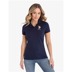 USPA METALLIC PRINT POLO SHIRT