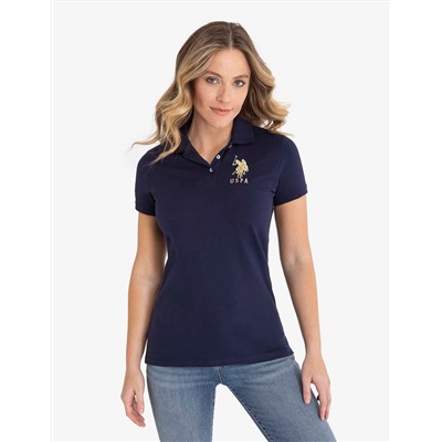 USPA METALLIC PRINT POLO SHIRT