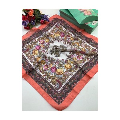 Платок женский  с рисунком (60*60 см.) арт. 246117