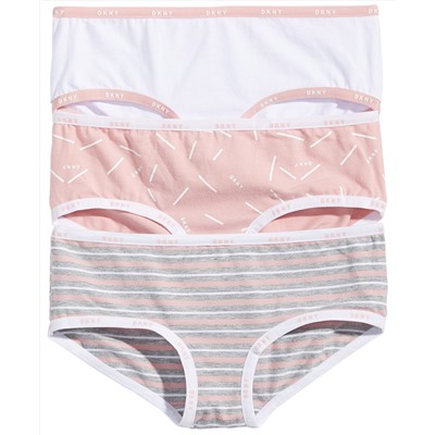 DKNY Little & Big Girls 3-Pk. Hipster Cotton Underwear