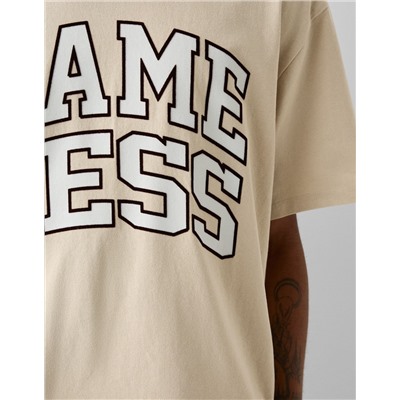 Print boxy fit short sleeve T-shirt
