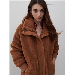 Mantel aus Lammfellimitat