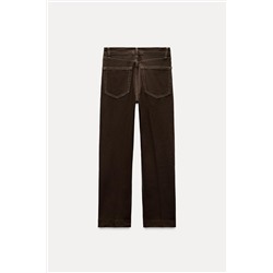 ZW COLLECTION BOOTCUT HIGH-WAIST CROPPED JEANS