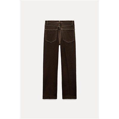ZW COLLECTION BOOTCUT HIGH-WAIST CROPPED JEANS