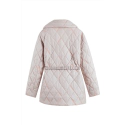 Chaqueta acolchada de seda Beige