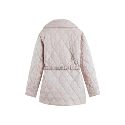 Chaqueta acolchada de seda Beige